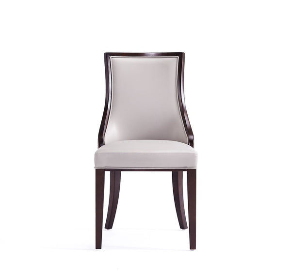 Manhattan Comfort Grand Traditional Dining Chairs - Set of 4 Light Grey 2-DC048-LG