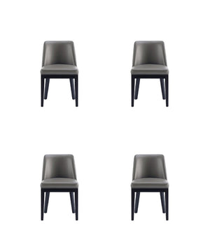 Manhattan Comfort Gansevoort Modern Dining Chairs - Set of 4 Pebble Grey 2-DC051-PE