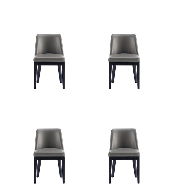 Manhattan Comfort Gansevoort Modern Dining Chairs - Set of 4 Pebble Grey 2-DC051-PE