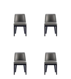 Manhattan Comfort Gansevoort Modern Dining Chairs - Set of 4 Pebble Grey 2-DC051-PE
