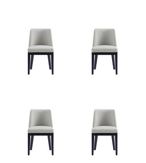 Manhattan Comfort Gansevoort Modern Dining Chairs - Set of 4 Stone Grey 2-DC051-ST