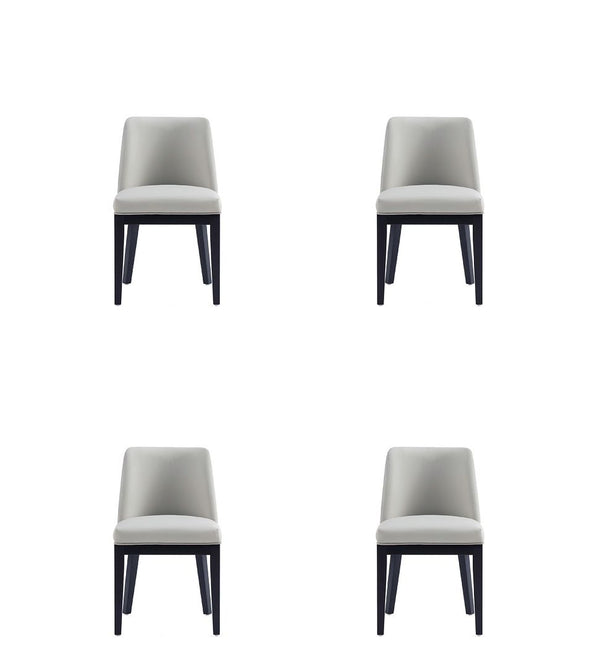 Manhattan Comfort Gansevoort Modern Dining Chairs - Set of 4 Stone Grey 2-DC051-ST