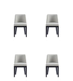 Manhattan Comfort Gansevoort Modern Dining Chairs - Set of 4 Stone Grey 2-DC051-ST