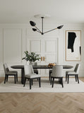 Manhattan Comfort Gansevoort Modern Dining Chairs - Set of 4 Stone Grey 2-DC051-ST