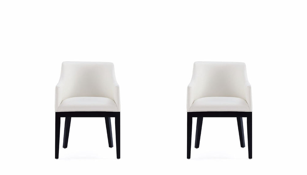 Manhattan Comfort Gansevoort Modern Armchair - Set of 2 Cream 2-DC051AR-CR