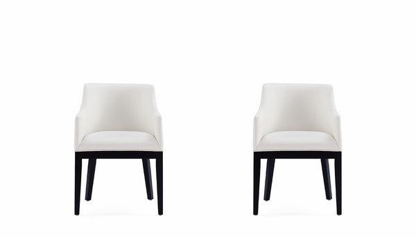Manhattan Comfort Gansevoort Modern Armchair - Set of 2 Cream 2-DC051AR-CR