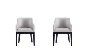 Manhattan Comfort Gansevoort Modern Armchair - Set of 2 Light Grey 2-DC051AR-LG