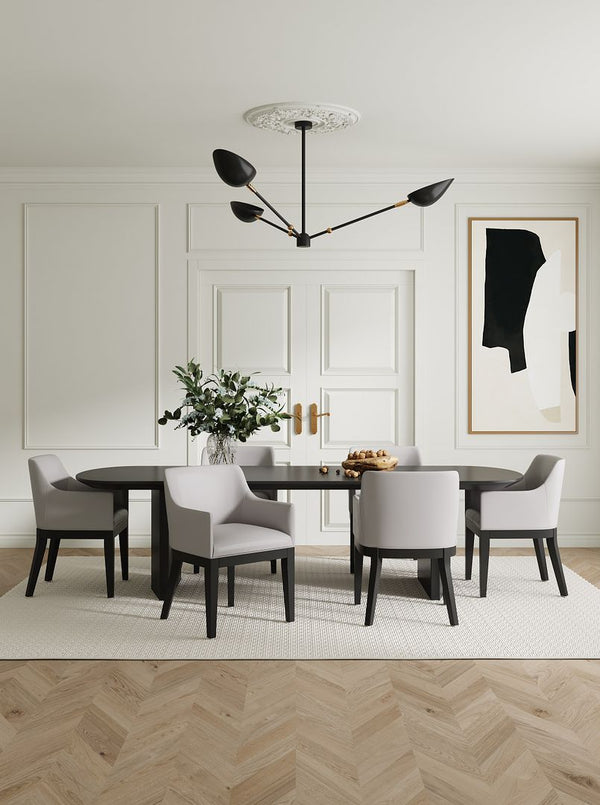 Manhattan Comfort Gansevoort Modern Armchair - Set of 2 Light Grey 2-DC051AR-LG