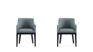 Manhattan Comfort Gansevoort Modern Armchair - Set of 2 Pewter 2-DC051AR-PT