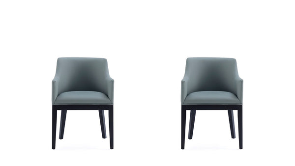 Manhattan Comfort Gansevoort Modern Armchair - Set of 2 Pewter 2-DC051AR-PT