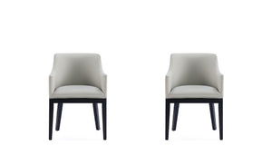 Manhattan Comfort Gansevoort Modern Armchair - Set of 2 Stone Grey 2-DC051AR-ST