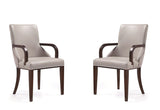 Manhattan Comfort Shubert Modern Armchair - Set of 2 Light Grey 2-DC055AR-LG