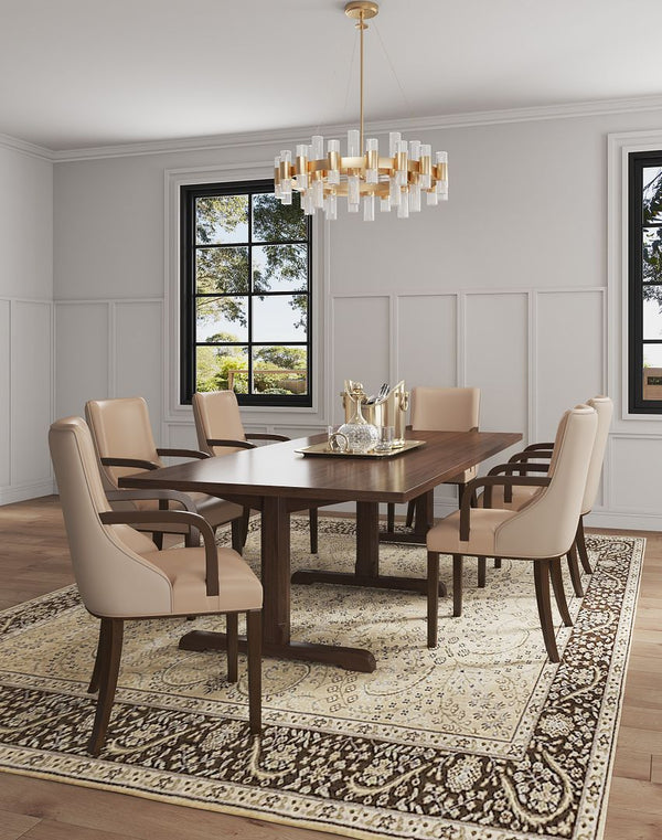 Manhattan Comfort Shubert Modern Armchair - Set of 2 Tan 2-DC055AR-TN