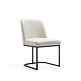 Manhattan Comfort Serena Modern Dining Chair - Set of 2 Cream 2-DC056-CR