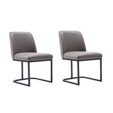 Manhattan Comfort Serena Modern Dining Chair - Set of 2 Grey 2-DC056-GY