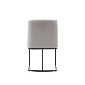 Manhattan Comfort Serena Modern Dining Chair - Set of 2 Light Grey 2-DC056-LG