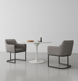 Manhattan Comfort Serena Modern Dining Armchair - Set of 2 Grey 2-DC056AR-GY