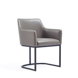Manhattan Comfort Serena Modern Dining Armchair - Set of 2 Grey 2-DC056AR-GY