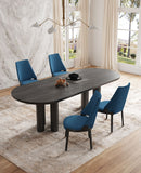 Kara Dining Side Chair in Blue- Set of 4 2-DC057-BL Manhattan Comfort