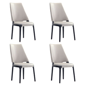 Kara Dining Side Chair in Light Grey- Set of 4 2-DC057-LG Manhattan Comfort