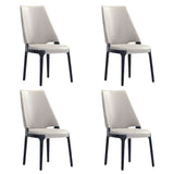 Kara Dining Side Chair in Light Grey- Set of 4 2-DC057-LG Manhattan Comfort