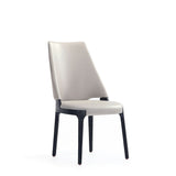 Kara Dining Side Chair in Light Grey- Set of 4 2-DC057-LG Manhattan Comfort