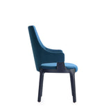 Kara Dining Arm Chair in Blue- Set of 2 2-DC057AR-BL Manhattan Comfort