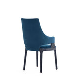 Kara Dining Arm Chair in Blue- Set of 2 2-DC057AR-BL Manhattan Comfort