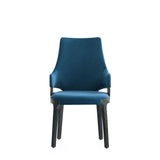 Kara Dining Arm Chair in Blue- Set of 2 2-DC057AR-BL Manhattan Comfort