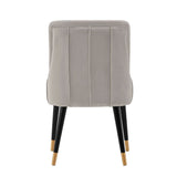 Manhattan Comfort Eda Modern Dining Chair- Set of 2 Grey 2-DC073-GY