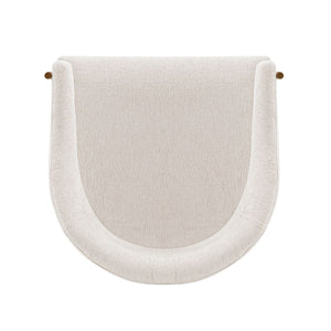 Manhattan Comfort Lia Modern Dining Armchair - Set of 2 Cream 2-DC074-CR