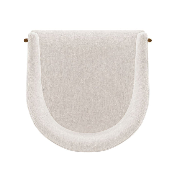 Manhattan Comfort Lia Modern Dining Armchair - Set of 2 Cream 2-DC074-CR