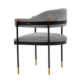 Manhattan Comfort Lia Modern Dining Armchair - Set of 2 Grey 2-DC074-GY