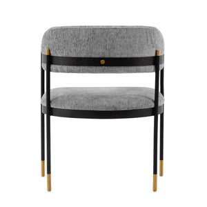 Manhattan Comfort Lia Modern Dining Armchair - Set of 2 Grey 2-DC074-GY