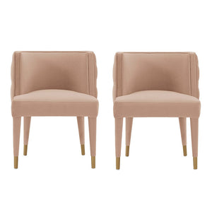 Manhattan Comfort Maya Modern Dining Chair- Set of 2 Nude 2-DC079-ND