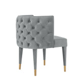 Manhattan Comfort Maya Modern Dining Chair- Set of 2 Grey 2-DC079-GY