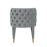 Manhattan Comfort Maya Modern Dining Chair- Set of 2 Grey 2-DC079-GY