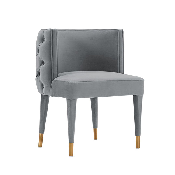 Manhattan Comfort Maya Modern Dining Chair- Set of 2 Grey 2-DC079-GY