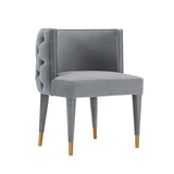 Manhattan Comfort Maya Modern Dining Chair- Set of 2 Grey 2-DC079-GY