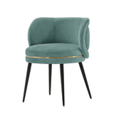 Manhattan Comfort Kaya Modern Dining Chair- Set of 2 Mint Green 2-DC080-MG