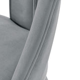 Manhattan Comfort Neda Modern Dining Chair- Set of 2 Grey 2-DC081-GY