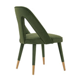 Manhattan Comfort Neda Modern Dining Chair- Set of 2 Olive Green 2-DC081-OG