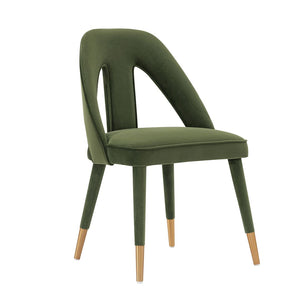 Manhattan Comfort Neda Modern Dining Chair- Set of 2 Olive Green 2-DC081-OG