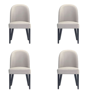 Hillman Dining Chair in Light Grey- Set of 4 2-DC087-LG Manhattan Comfort