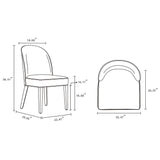 Hillman Dining Chair in Light Grey- Set of 4 2-DC087-LG Manhattan Comfort