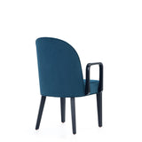 Hillman Dining Arm Chair - Set of 2 in Blue 2-DC087AR-BL Manhattan Comfort