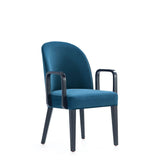 Hillman Dining Arm Chair - Set of 2 in Blue 2-DC087AR-BL Manhattan Comfort