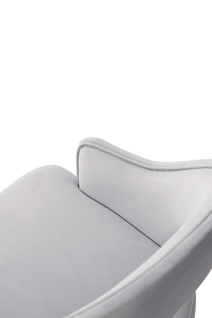 Carrington Dining Armchair in Light Grey - Set of 2 2-DC089AR-LG Manhattan Comfort