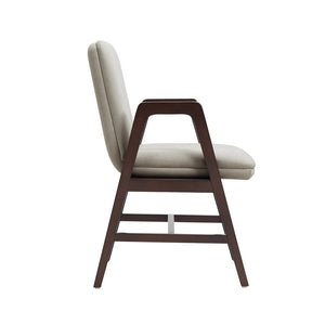 Manhattan Comfort Stella Velvet Dining Armchair Set With Elegant Beech Wood Frame For Timeless Modern Comfort Champagne Beech Wood 2-dc101ar-om