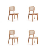 Manhattan Comfort Versailles Industry Chic Dining Chair- Set of 4 Nature 2-DCCA01-NA